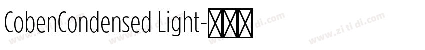 CobenCondensed Light字体转换